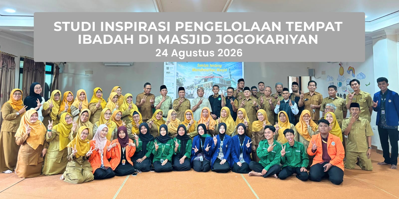 SMAN 2 Playen Melakukan Studi Inspirasi Pengelolaan Tempat Ibadah di Masjid Jogokariyan
